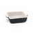FOH DBO138BKC23 14 Oz. Black Square Ceramic Kiln Ovenware Dish Without Lid