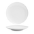 FOH DSP022WHP22 9.5" Dia. White Round Porcelain Spiral Plate