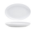 FOH DSP024WHP22 9.25" W Oval Porcelain Deep Raised Harmony Plate