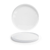 FOH DOS036WHP21 11.5" Dia. White Round Porcelain Deep Raised Soho Plate