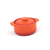 FOH DBO133ORC23 16 Oz. Orange Round Ceramic Kiln Ovenware Dish with Lid
