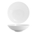 FOH DBO026WHP22 80 Oz. White Round Porcelain Spiral Bowl