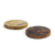 FOH SPT049DWW20 12" W Wood Round Buffet Building Blocks Buffet Board
