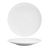 FOH DOS006WHP22 12" Dia. White Round Porcelain Spiral Plate