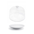 FOH DOS006WHP22 12" Dia. White Round Porcelain Spiral Plate
