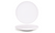 FOH DDP094WHP21 11" W White High Gloss Round Porcelain Bevel Plate