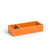 FOH RAH008ORL21 4.25" W Persimmon Rectangular Faux Leather Accessory Holder