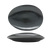 FOH DOS030BKP20 12" W Mussel Oval Porcelain Tides Plate