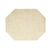 FOH XPM049NAV83 11" W Natural Vinyl Rectangle Metroweave Placemat