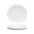 FOH DSP036WHP23 7.5" Dia. White Round Porcelain Artefact Plate