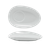 FOH DCS057WHP23 5" Dia. Superwhite Glaze Porcelain Round Tides Saucer