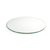FOH BHO124CLG20 19" W Clear Glass Round Asheville Buffet Board