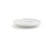 FOH DCS040WHP23 6" Dia." x 0.25" White Porcelain Round Raised Edge Harmony Saucer