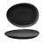 FOH DOS032BKP20 13" W Mussel Oval Porcelain Tides Plate