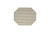 FOH XPM068GRV83 11" W Sage Vinyl Rectangle Metroweave Placemat