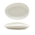 FOH DAP077BEP23 5.5" W Porcelain Oval Scallop Tides Plate