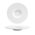 FOH DSP035WHP22 9.25" Dia. White Round Porcelain Wide Rolled Monaco Plate