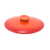 FOH DLI133ORC23 4.75" Dia. Blood Orange Ceramic Kiln Ovenware Lid for 7 Oz. Round Dish DBO133BKC23