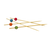 FOH AST013MUB83 6" Assorted Color Wood Servewise Disposable Picks