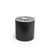 FOH RIB020BKL21 3.5 Qt. Black Faux Leather Round Ice Bucket with Lid