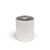 FOH RIB064WHL21 2 Qt. White Faux Leather Round Ice Bucket with Lid