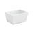 FOH TSH002WHP23 6 Oz. Porcelain Rectangular Mod Holder