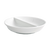 FOH DSD027WHP23 2 Oz. Porcelain Round 2-Compartment Monaco Divided Dish