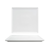 FOH DDP067WHP22 10.75" W White Square Porcelain Rolled Mod Plate