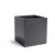 FOH RWA013BKW20 8 Qt. Black Plastic Cube Composite Onyx Waste Can