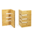 FOH BHO144BBB20 7.5" W Natural Bamboo Square Buffetware Display Riser
