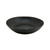 FOH DBO157BKP22 48 Oz. Pepper Round Porcelain Kiln Bowl
