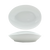 FOH DBO145WHP20 40 Oz. White Oval Porcelain Tides Bowl