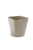 FOH RWA038BEB21 7 Qt. Beige Plastic Flare Putty Waste Can