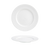 FOH DSP021WHP22 9" Dia. Round Porcelain Wide Monaco Plate