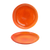 FOH DSP031ORP23 8" Dia. Blood Orange Round Porcelain Kiln Plate