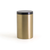 FOH RJR028GOS23 2.5" W Matte Brass Round Stainless Steel Jar with Lid