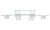 FOH BST010MUM28 Clear Metal Buffet Essentials