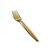 FOH FSF010GOS23 7.5" Matte Brass Owen Salad Fork