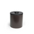 FOH RIB028BRL21 3.5 Qt. Brown Faux Leather Round Ice Bucket with Lid