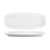 FOH DDP040WHP22 15" W Rectangular Porcelain Rolled Mod Plate