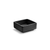 FOH TSH007BKP23 3 Oz. Ink Square Porcelain Spiral Dish