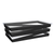 FOH BHO090BKI20 20.75" W x 12.75" D x 6" H Matte Black Stainless Steel Rectangular Full Size Zig Zag Housing or Pan Set