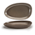 FOH DDP062ESP22 11" W Oval Porcelain Mocha Kiln Plate