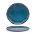 FOH DDP068BLP21 11" Dia. Blue Round Porcelain Coupe Artefact Plate