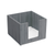 FOH BHO039GYB21 5.5" W x 4" H Silver Bamboo Square Buffetware Napkin Holder