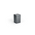 FOH RJR018BKT12 2.5" W Onyx Square Composite Jar