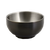 FOH DBO068BKS22 6 Oz. Matte Black Stainless Steel Round Harmony Bowl