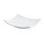FOH DAP038WHP23 5" W Porcelain Square Flared Origami Plate