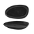FOH DDP062BKP22 11" W Oval Porcelain Pepper Kiln Plate