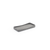 FOH RTR031GYL23 4" W Smoke Rectangular Faux Leather Amenity Tray